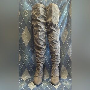 Glaze Women's Over-the-Knee Boots in Gray